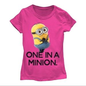 One In A Minion Pink Tee Despicable Me